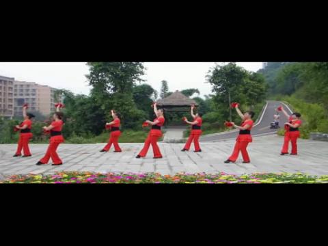 2014幸福天天广场舞开门红手帕舞一步一步教正背面教学分解动作学跳舞