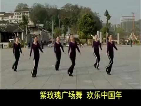 沅陵紫玫瑰广场舞欢乐中国年