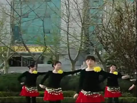 颜元广场舞火火的姑娘一步一步教正背面教学分解动作学跳舞