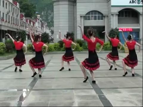 国门广场舞傣家姑娘一步一步教正背面教学分解动作学跳舞